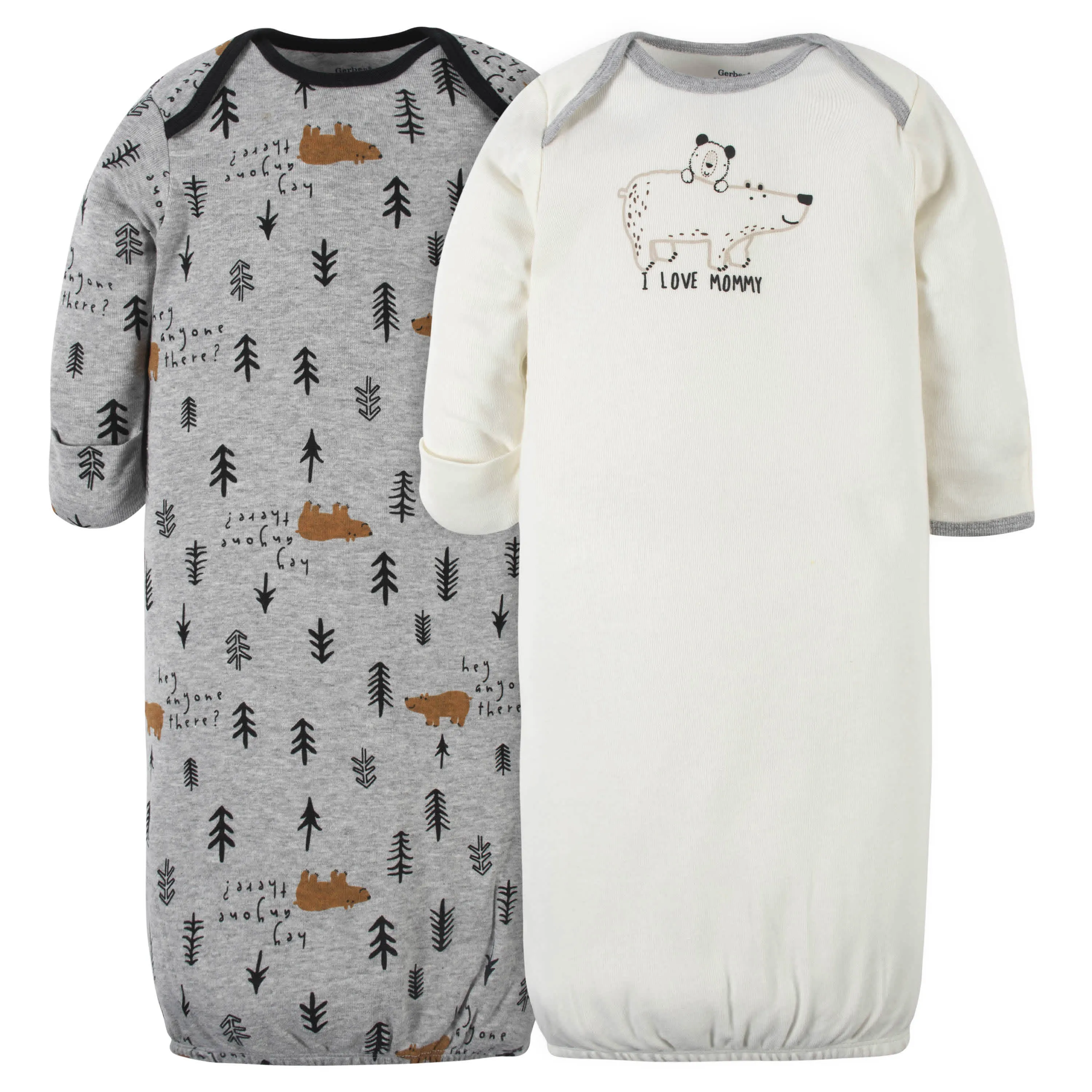 16-Piece Baby Boys Bear Gown, Mitten, Cap, & Sock Set