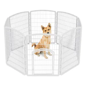 34" Exercise 8-Panel Pet Playpen with Door