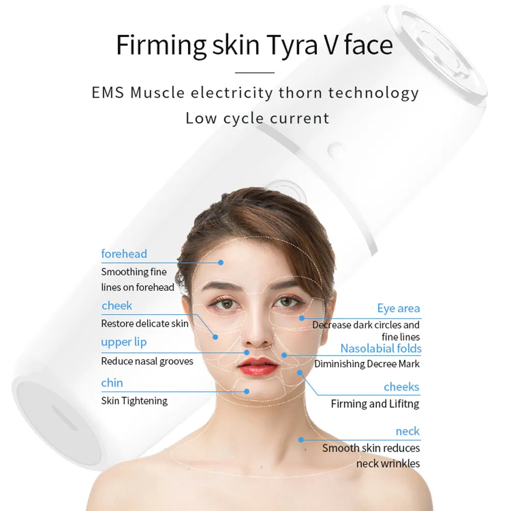 6 In 1 USB Rechargeable Beauty Device EMS Facial Mesotherapy