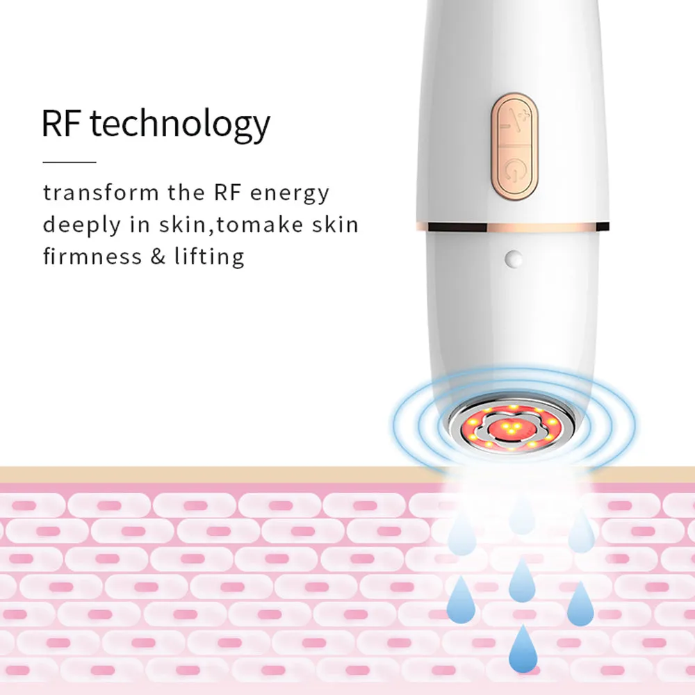 6 In 1 USB Rechargeable Beauty Device EMS Facial Mesotherapy