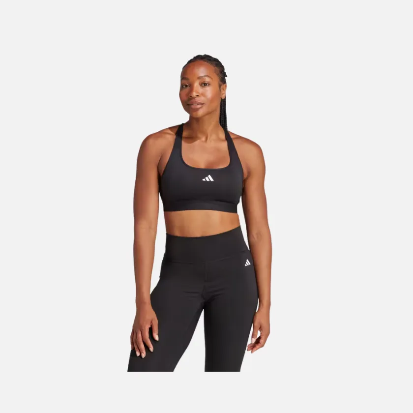 Adidas Powerreact Training Medium Support Bra -Black