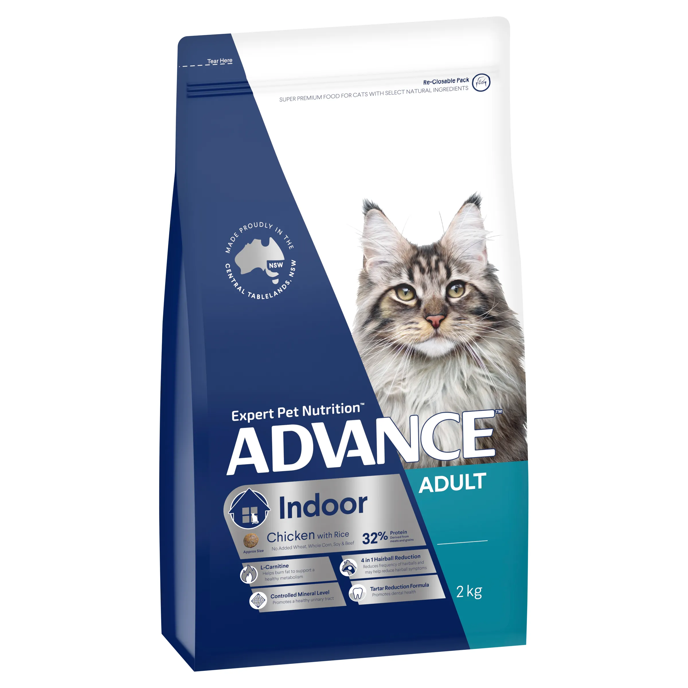 Advance Chicken and Rice Indoor Adult Dry Cat Food