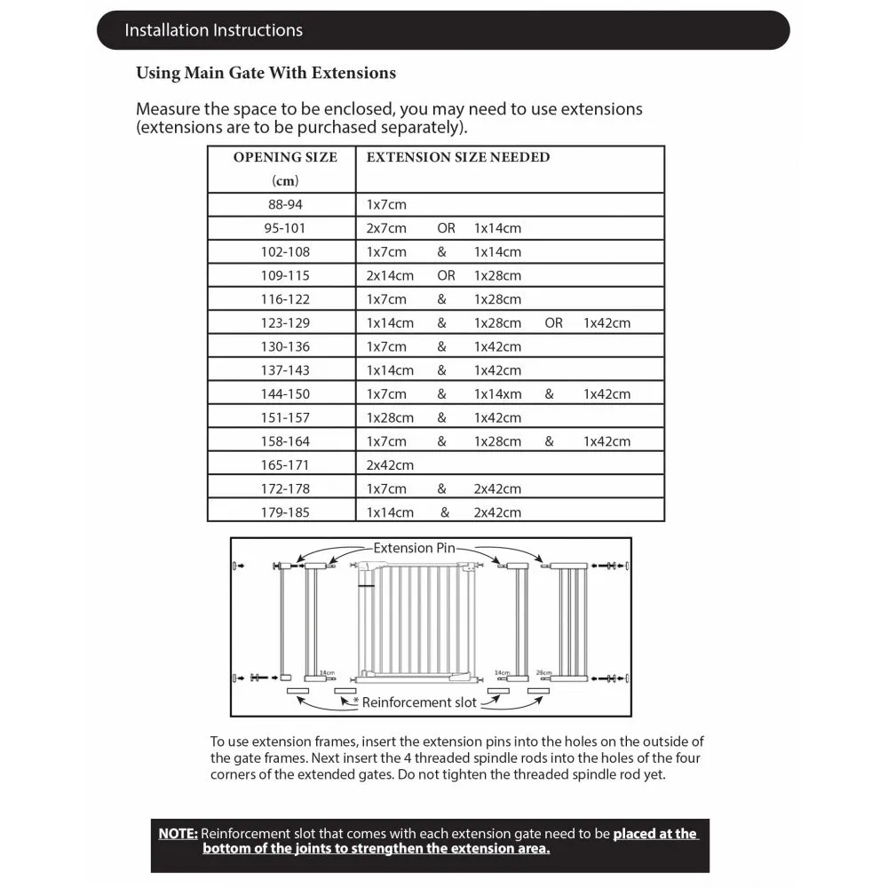 Autumnz Safety Gate Extension