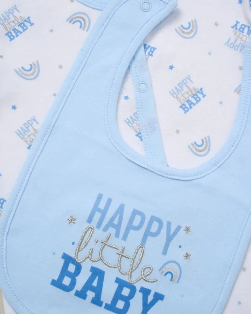 Baby Boy Clothing Gift Set 'Happy Little Baby'