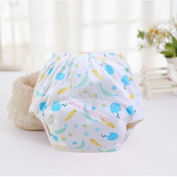 Baby Cotton Washable Cloth Reusable Waterproof Potty Training Pants