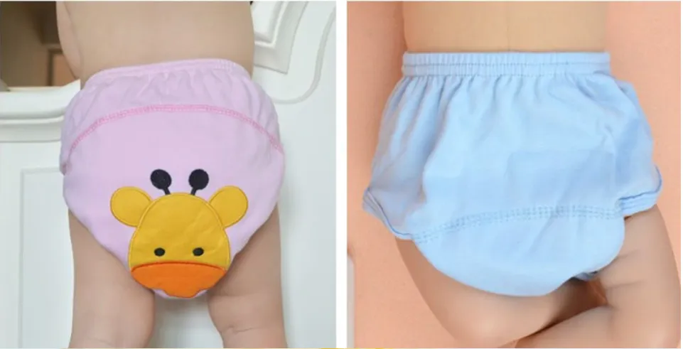 Baby Cotton Washable Cloth Reusable Waterproof Potty Training Pants