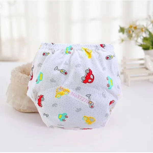 Baby Cotton Washable Cloth Reusable Waterproof Potty Training Pants