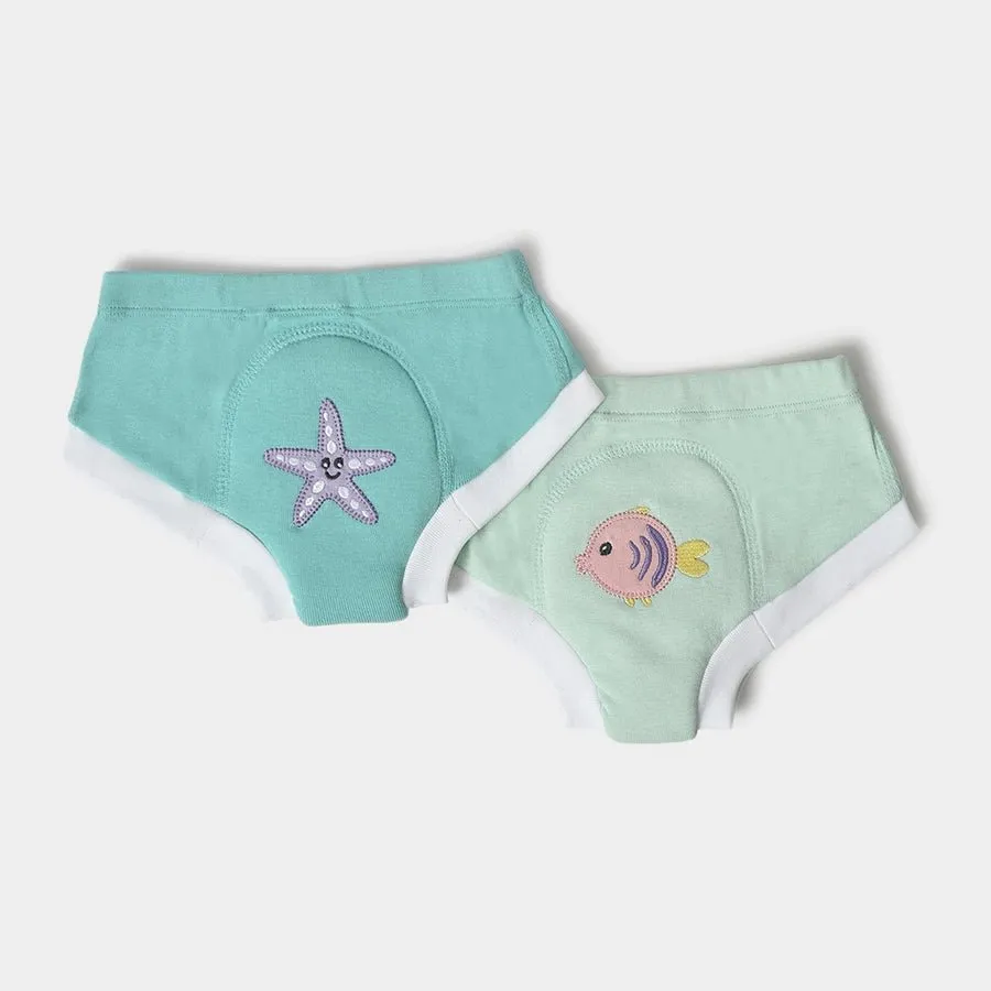 Baby Girls Potty Training Pants ( Pack of 2)