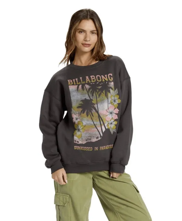 Billabong Sunkissed Paradise Sweatshirt - OFF BLACK