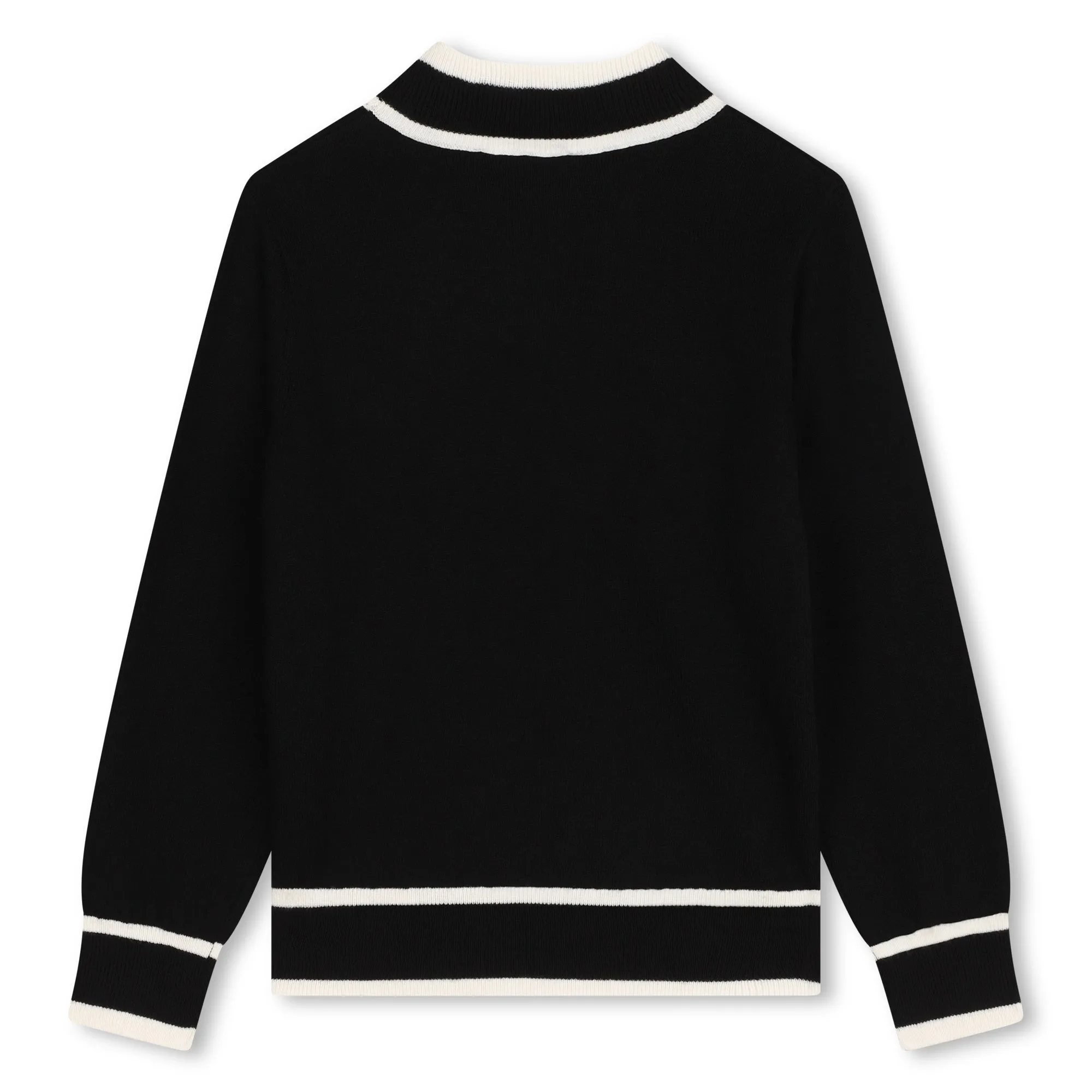 Black "Mini Me" High Collar Sweater