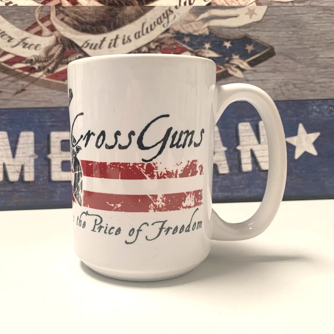 Blood is the Price of Freedom - 15 oz. Coffee Mug - White  (ceramic)