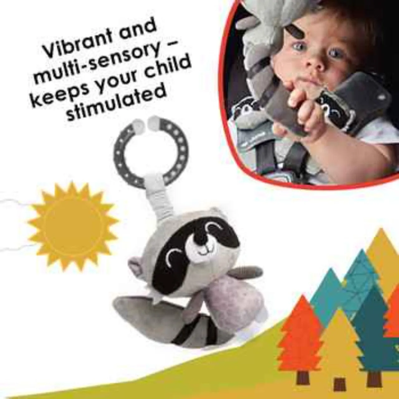 Diono Car Seat Harness Soft Wraps & Linkie Toy