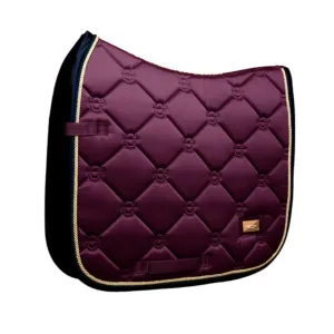 Equestrian Stockholm Dressage Saddle Pad Purple Gold COB