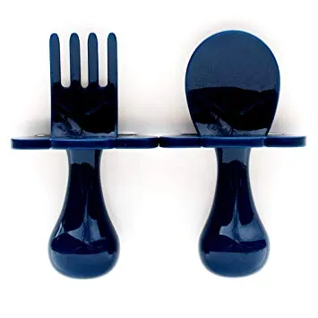 Grabease First Self Feeding Utensil Set - Navy