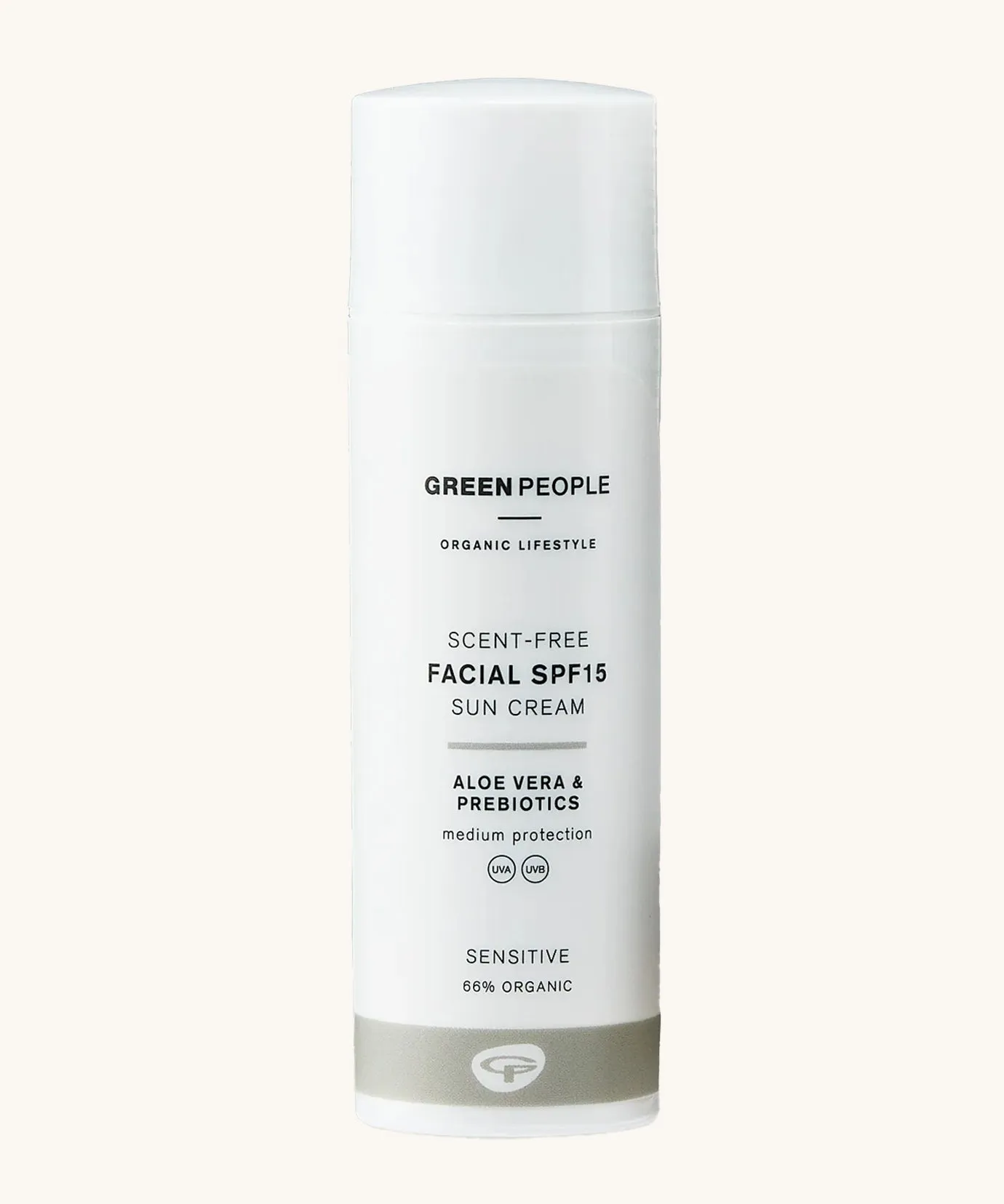 Green People Scent Free Facial SPF15 Sun Cream - 50ml