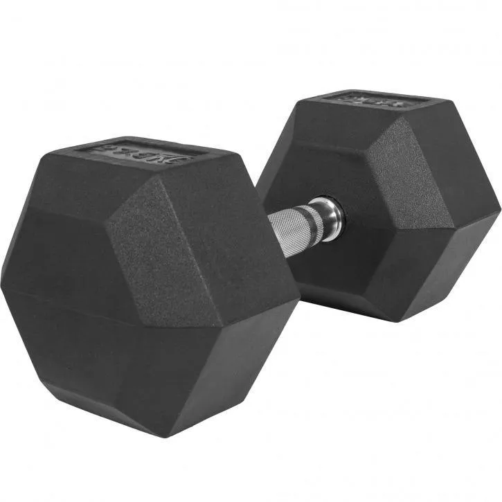 Hex Rubber Dumbbell 27.5KG