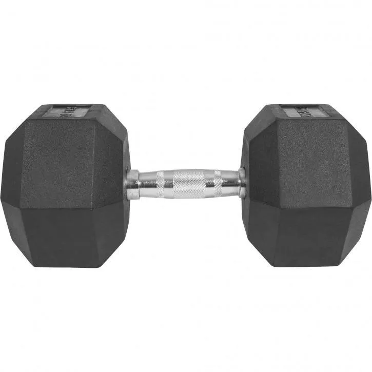 Hex Rubber Dumbbell 27.5KG