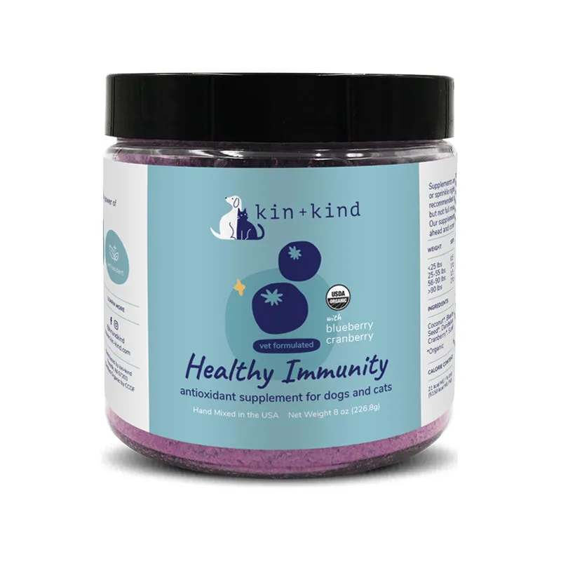 Kin   Kind Dog & Cat Supplement Healthy Immunity 8oz