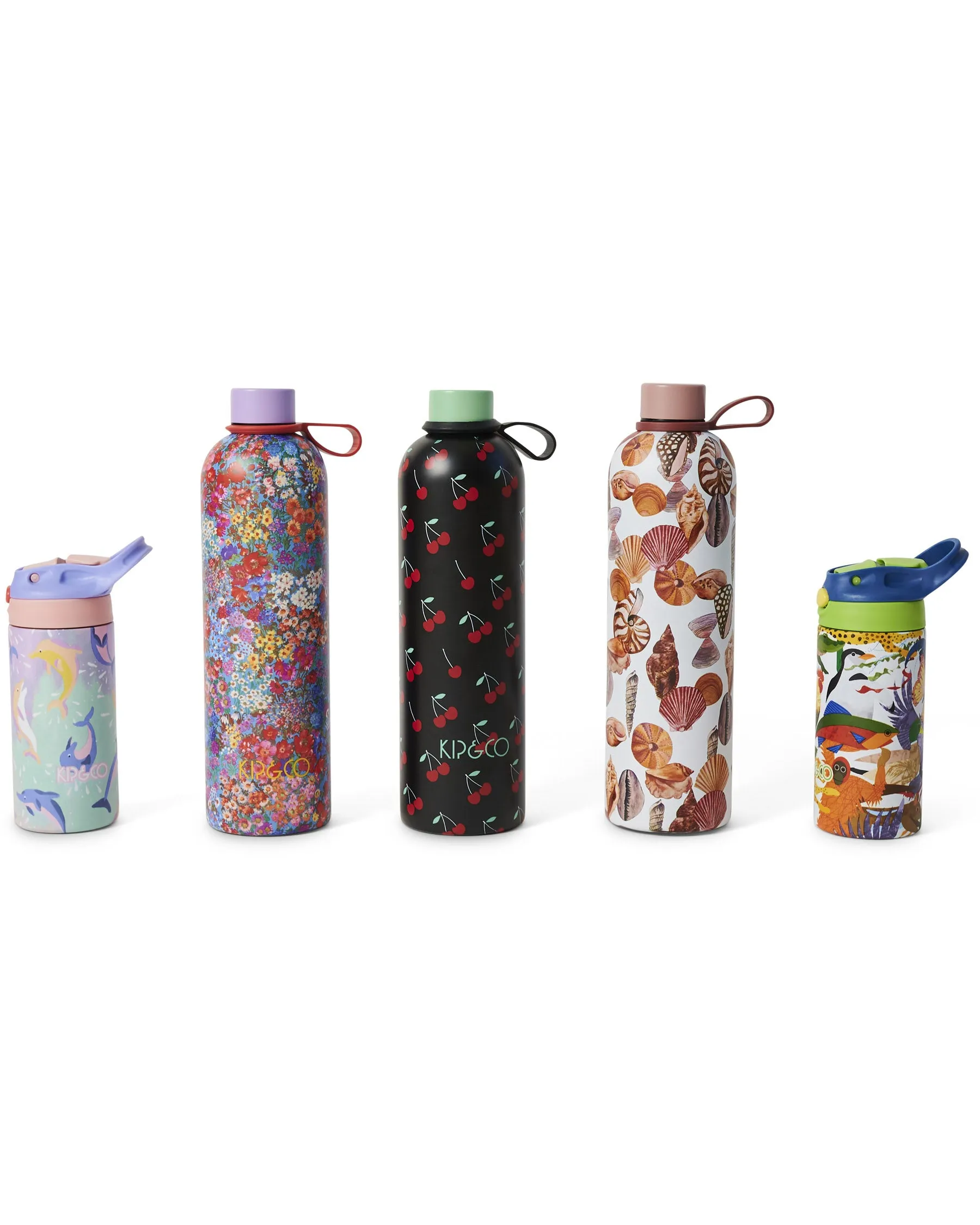 Colorful & Durable Kids Water Bottle - Kip & Co All Creatures Great & Small Design