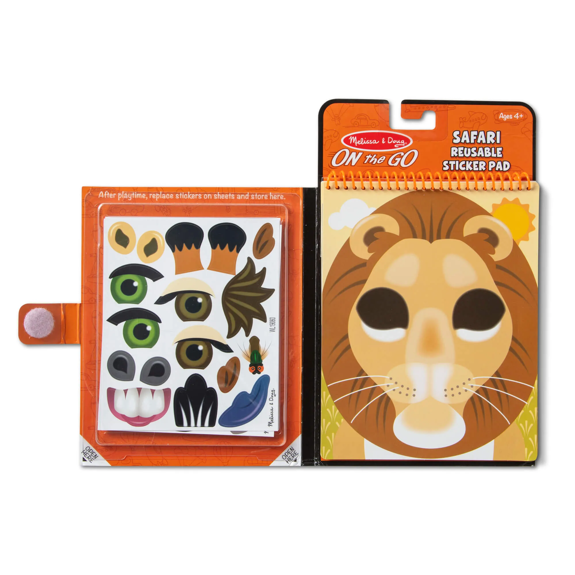 Melissa and Doug Safari Make-a-Face Reusable Sticker Pad