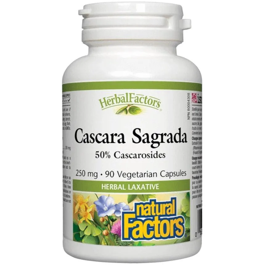 Natural Factors Cascara Sagrada 250mg 90 Veggie Caps