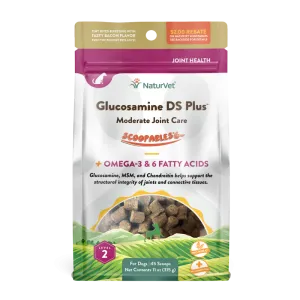 NaturVet Dog Glucosamine DS Plus Moderate Joint Care Scoopables 11oz