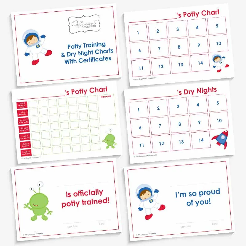 Potty Training Charts