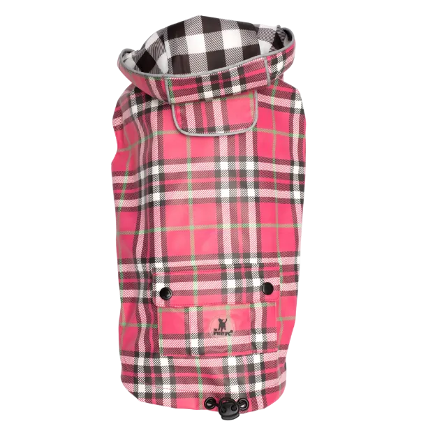 Raincoat | Bias Plaid Pink