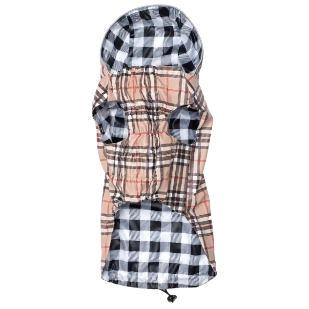 Raincoat | Bias Plaid Tan