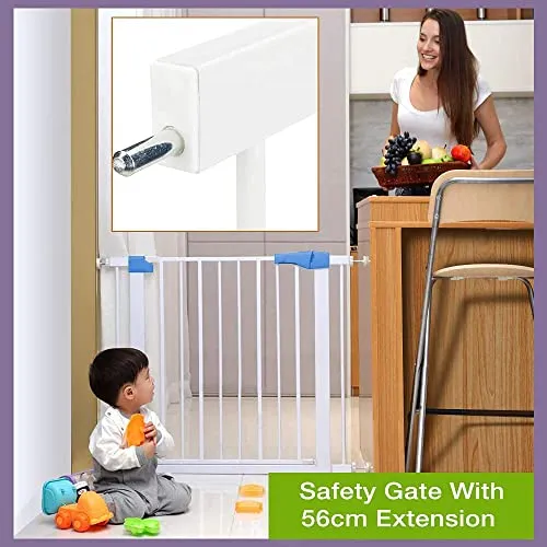 Safe-O-Kid- 56CM Safety Gate Extension/Baby Safety Metal Extension