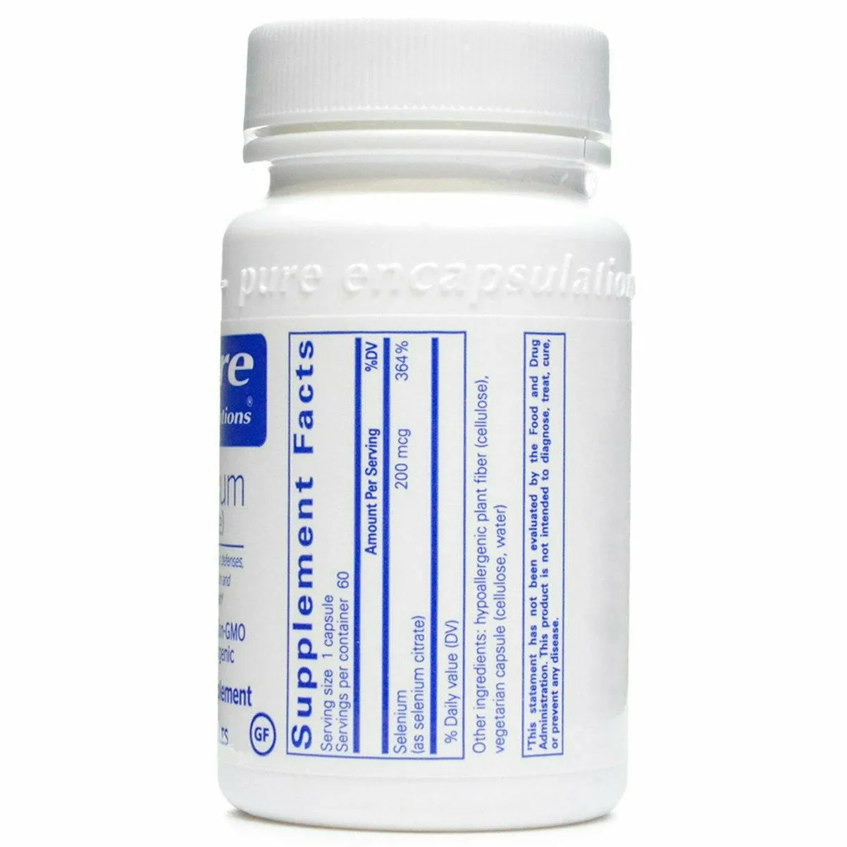 Selenium (citrate) 200 mcg by Pure Encapsulations