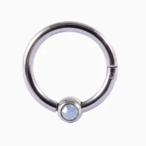 Titanium Light Blue Opal Clicker