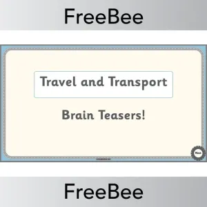 Travel and Transport Brain Teasers