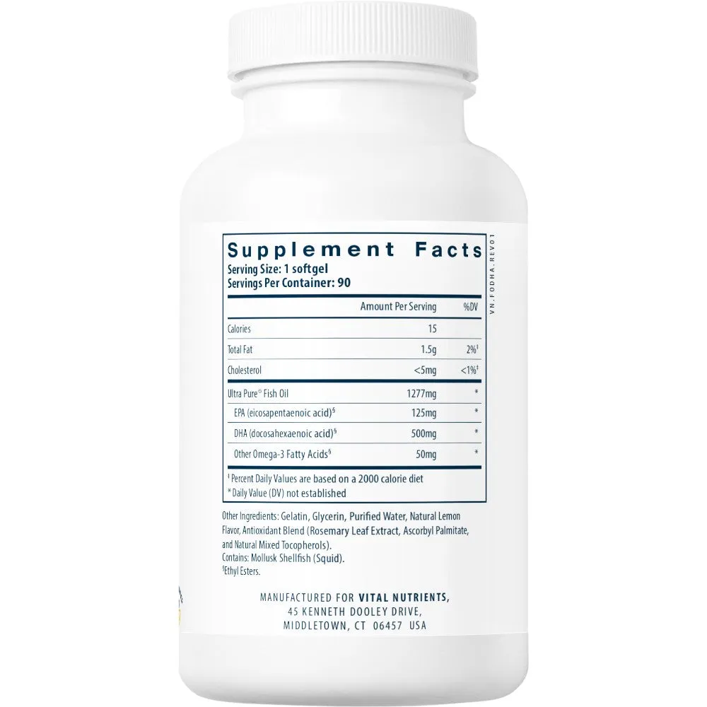 Ultra Pure Fish Oil 675 90 caps by Vital Nutrients