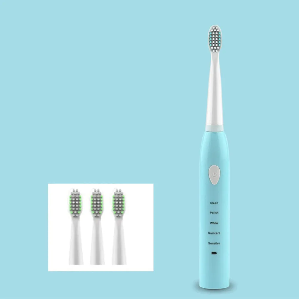 Ultrasonic Rechargeable Electronic Washable Toothbrush- USB Charging