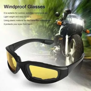 UV Protection Dustproof Windproof Sunglasses (Yellow)