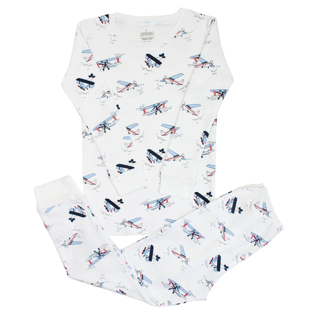 Vintage Airplanes Printed Pajama | Boy